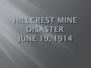 Hillcrest Mine Disaster 100 Year Anniversary