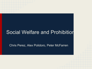 Social Welfare and Prohibition