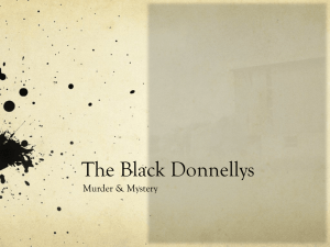 Black Donnellys - Thames Valley District School Board