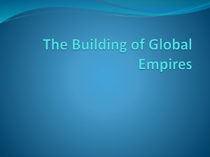 Chapter 33 The Building of Global Empires