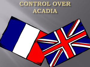 Control Over Acadia 1713