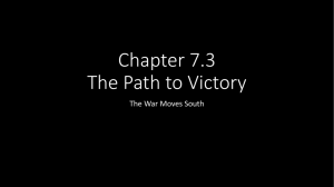 Chapter 7.3 The Path to Victory