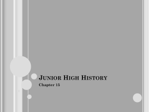 Junior High History Chapter 15 - Meile
