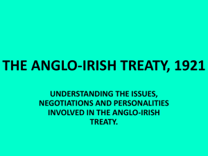 THE ANGLO-IRISH TREATY, 1921