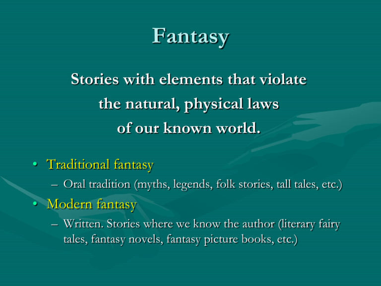 fantasy literature phd thesis