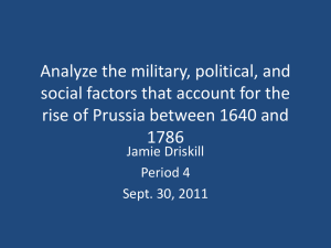 Analyze the military, political, and social factors that account for the