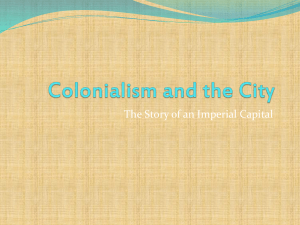 Colonialism and the City
