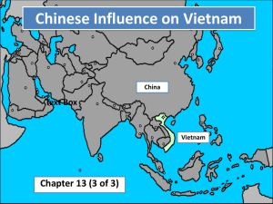 Chinese Influence on Vietnam