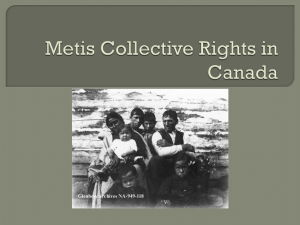 Metis Collective Rights in Canada