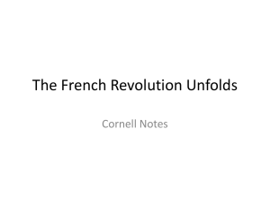 File French Revolution Unfolds Cornell notes
