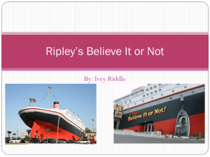 Ripley*s Believe It or Not