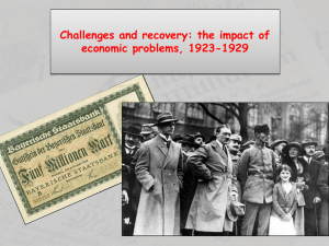 Hyperinflation and Munich Putsch