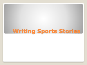 Sports Writing Presentation