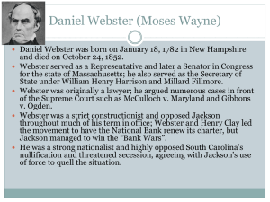 Daniel Webster - Moses Wayne