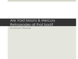 Mercury Retro-Void Moon