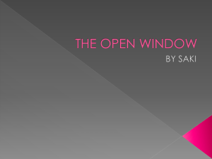 THE OPEN WINDOW