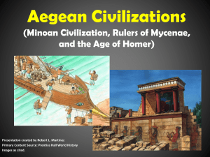 Aegean Civilizations (Minoan Civilization, Rulers