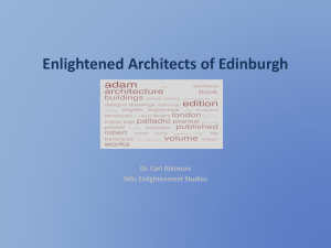 Enlightened Architecvts of Edinburgh: Intership