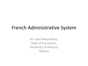 French Administrative System