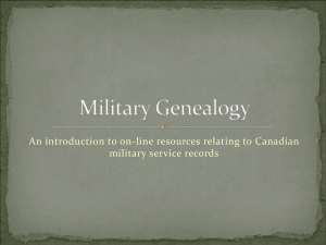 Military Genealogy