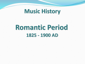 Romantic Period 1825