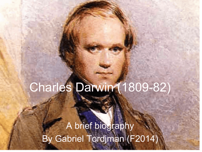 a short biography of charles darwin