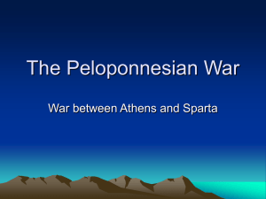 Peloponnesean War Power Point
