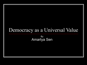 Democracy as a Universal Value