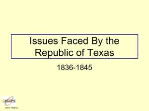 Republic of Texas Presidents - Decatur Independent School District