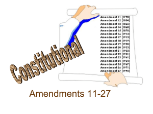 Amendments 11 - 27 ppt