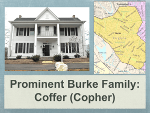 Prominent Burke Family: Coffer (Copher)