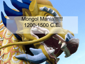 Chapter 14: The Mongol Advance