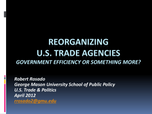Reorganizing U.S. Trade Agencies - US-Global