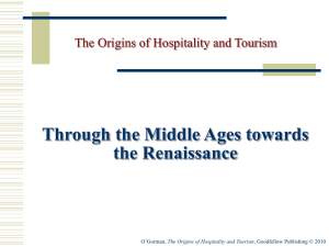 The Origins of Hospitality and Tourism