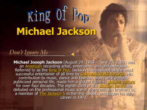 Michael Jackson Michael Joseph Jackson