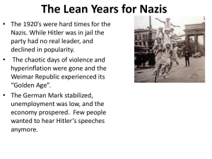 Hard Times for Nazis PPT