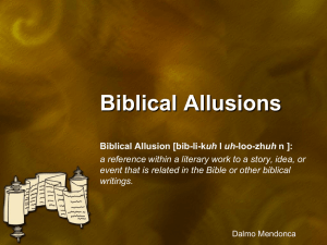 GOW Biblical Allusions PowerPoint