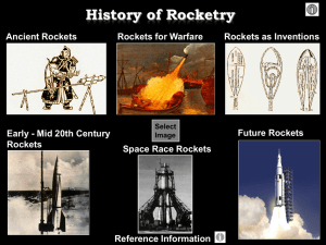 Rocketry History - Home