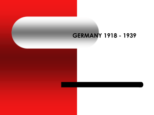 Germany 1918-1939 - Carlingford High School