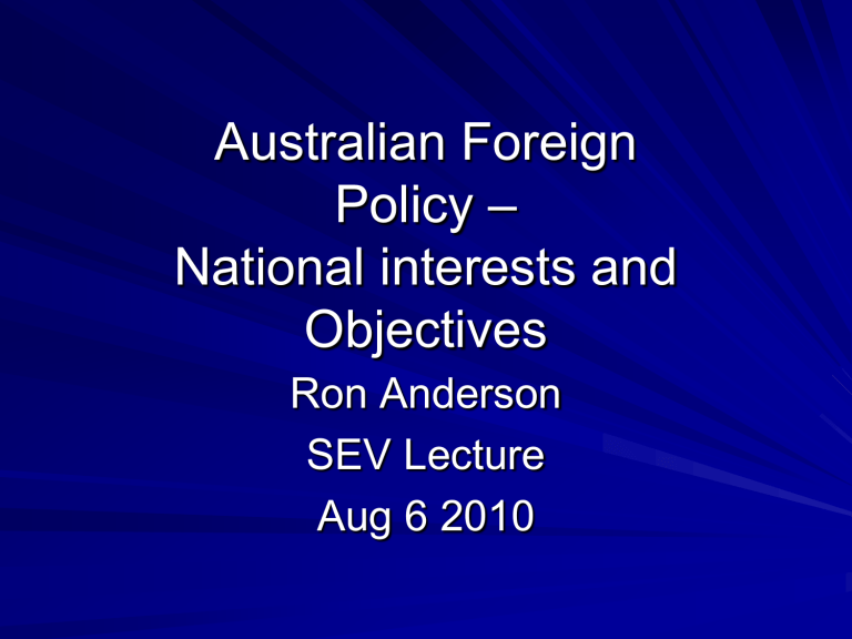 australian-foreign-policy-objectives