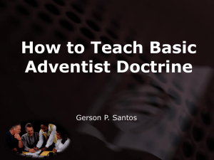 How to teach basic SDA doctrine