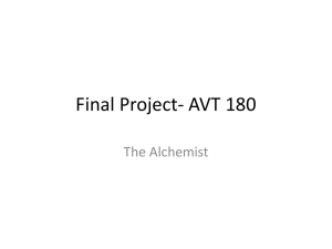 Final project- The Alchemist powerpoint