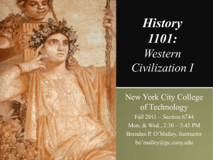 Chapter 1 - History 1101: Western Civilization I