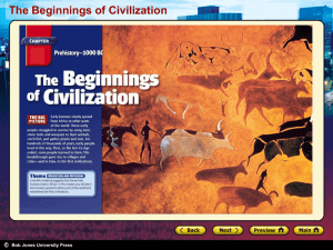 The Beginnings of Civilization Section 1