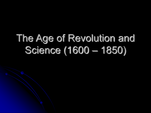 The Age of Revolution and Science