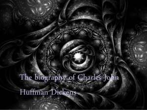 The biography of Charles John Huffman Dickens born on 7 February