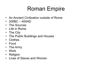 Roman Empire - Portlaoise College