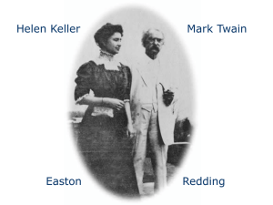Mark Twain and Helen Keller - Easton, Connecticut
