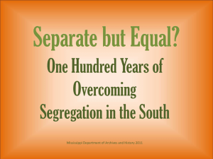 Separate But Equal - Mississippi Department of Archives and History