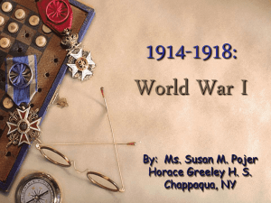 Diplomacy & The Great War